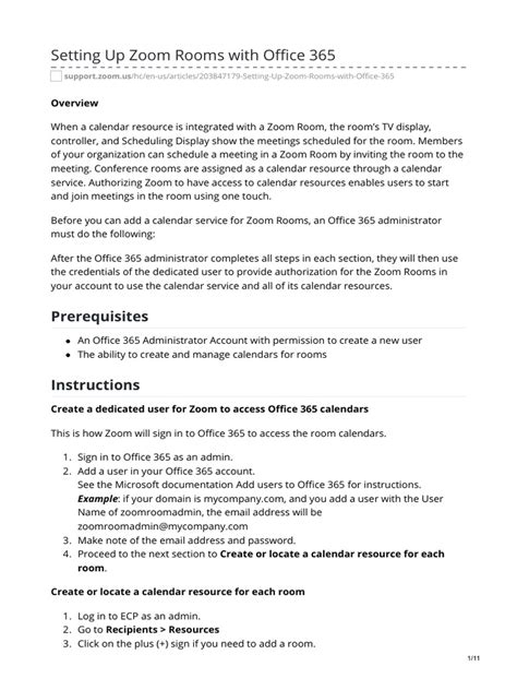 zoombet365|Setting up Zoom Rooms with Office 365.